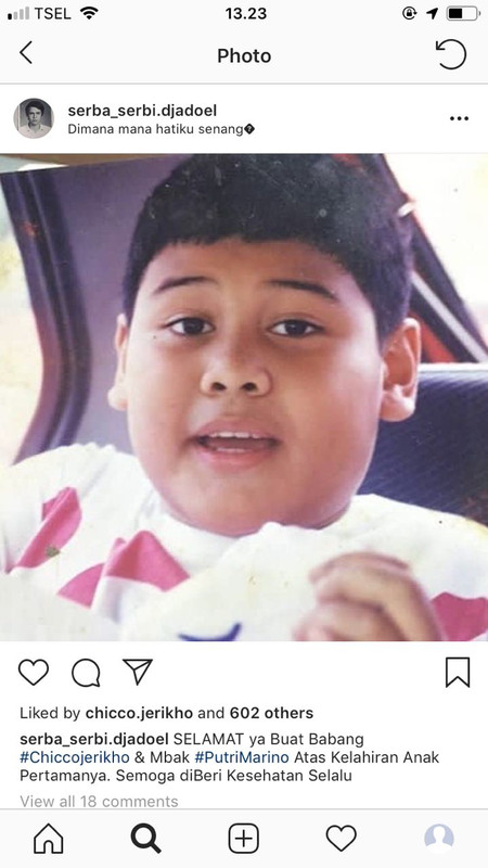 Chicco Jerikho semasa kecil