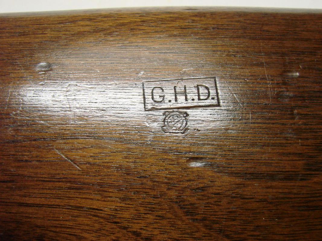 G.H.D. and Crossed Cannons Escutcheon