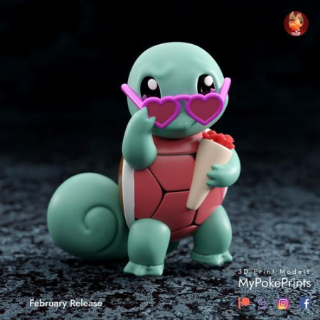 V day Squirtle – 3D Print Model