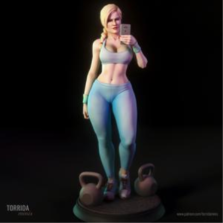 Ashley – Gym girl – Torrida Minis – 3D Print Model