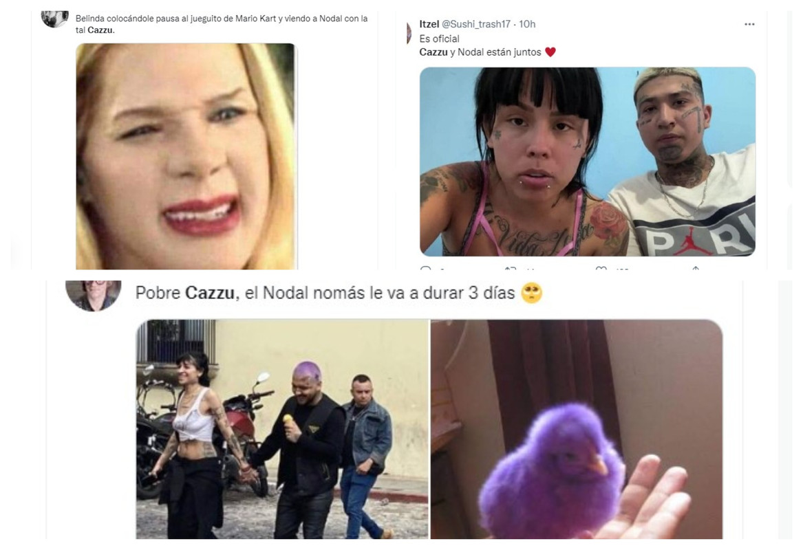 Los mejores memes de Nodal y Cazzu que se volvieron virales en redes