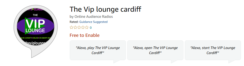 Alexa skill portfolio screenshot