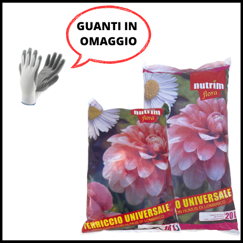 TERRICCIO UNIVERSALE ORGANICO BIOLOGICO NATURALE FERTILIZZANTE PER PIANTE CON HUMUS DI LOMBRICO