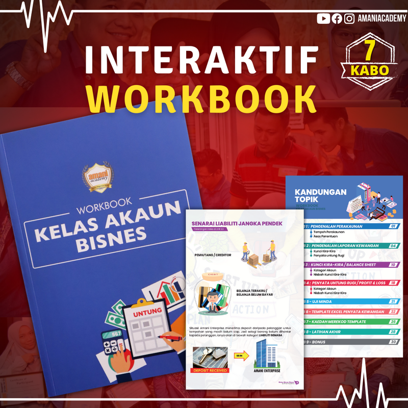 KELAS AKAUN BISNES + TEMPLATE EXCEL BISNES KECIL