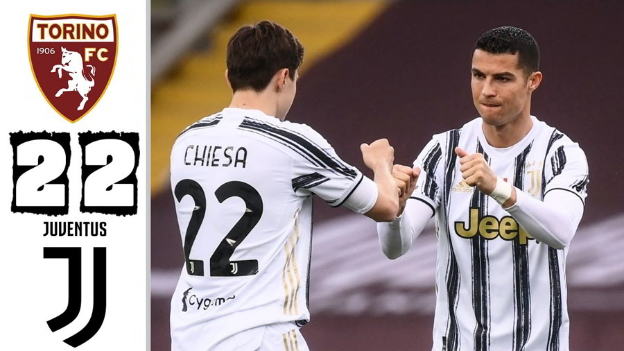Torino-Juventus risultato 2-2, altra figuraccia della Vecchia Signora.