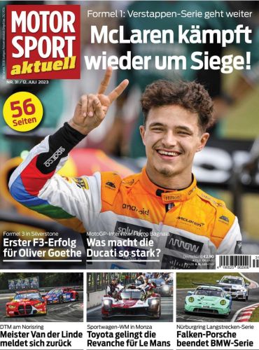 Cover: Motorsport Aktuell Magazin No 31 vom 12  Juli 2023