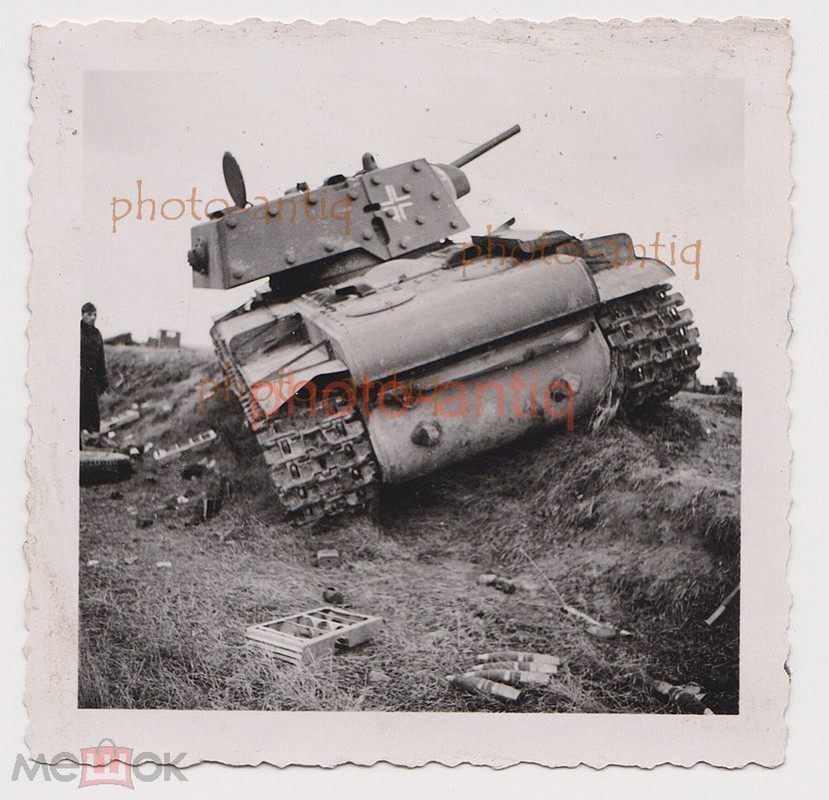 на службе в вермахте советский танк КВ-1, обр. 1941