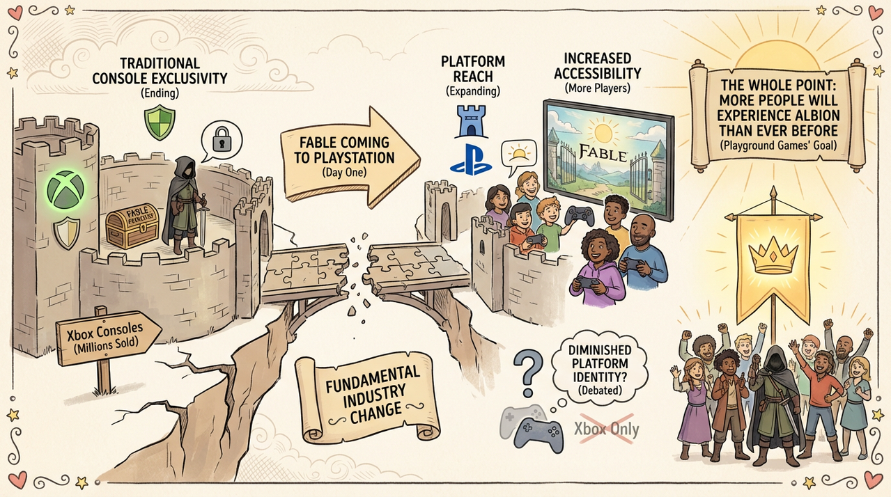 Fable Just Made History - It's Coming to PlayStation for the First Time Ever 1 Gaming controller with dramatic lighting on dark background