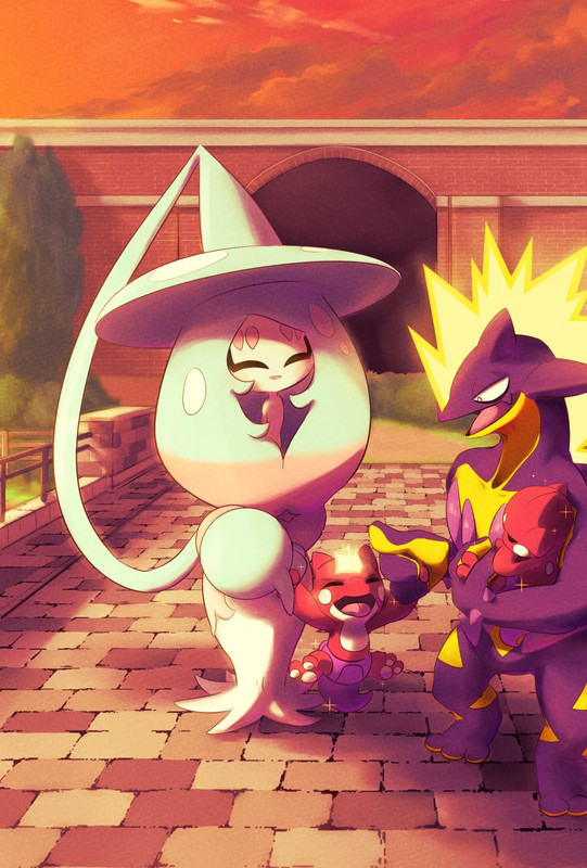 hatterene-toxtricity-and-toxel-pokemon-d