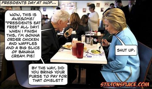 What's the difference between men and pigs? Pigs don't turn into men when they drink. President-s-day