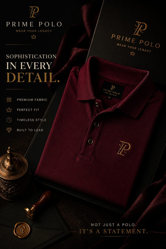 Prime Polo Burgundy | Premium PK Cotton Polo