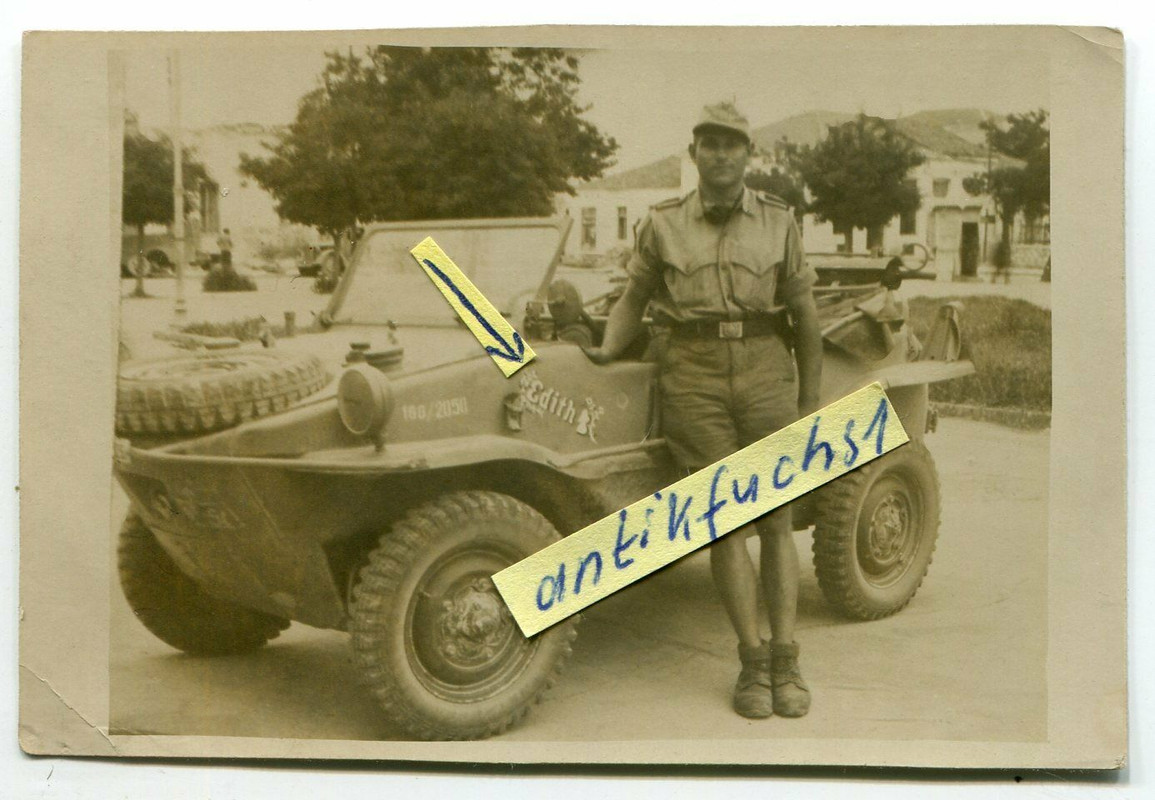 VW-Schwimmwagen Typ VW-166  2050 mit Name EDITH an der Südfront