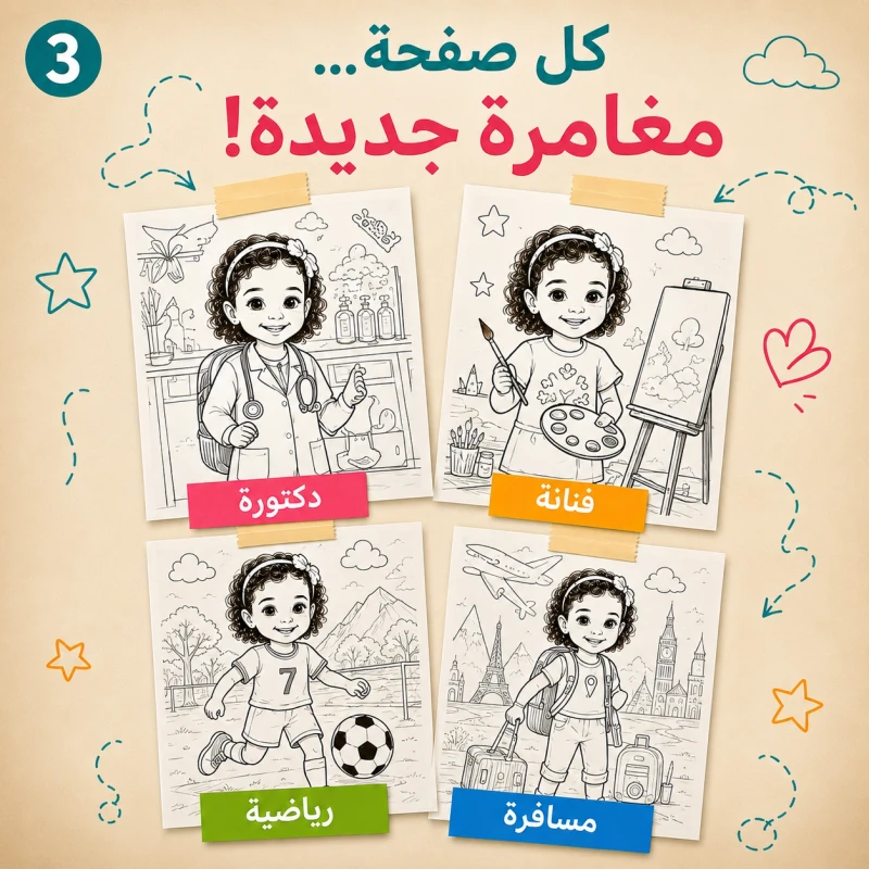 نموذج كتاب تلوين ٣