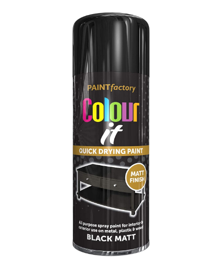 Black Paint 400ml - Gloss Matt & Satin - North Star Supplies