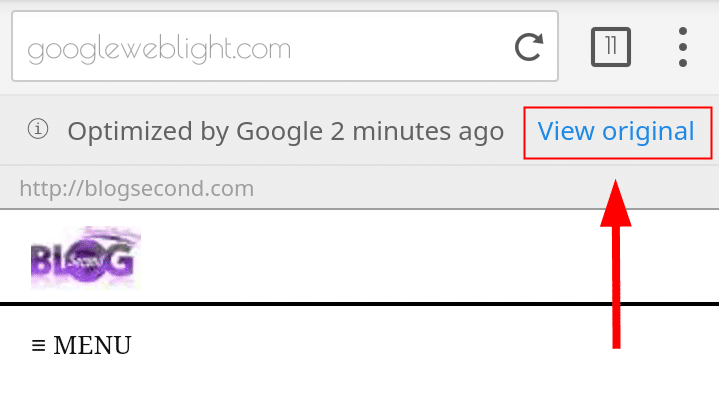 Keluar dari GoogleWebLight