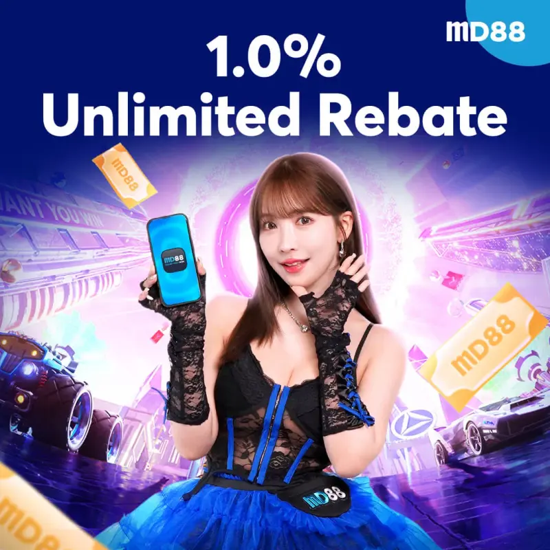 1.0% Unlimited Daily Cash Rebate ##Receive unlimited rebate bonus up to 1.0% from your bets with MD88.