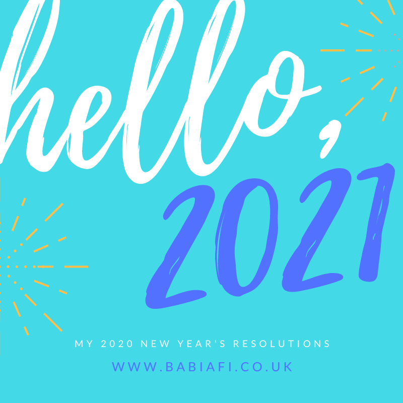 2021 New Year's Resolutions