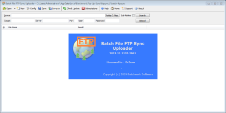 Batch File FTP Sync Uploader 2019.11.1128.2841