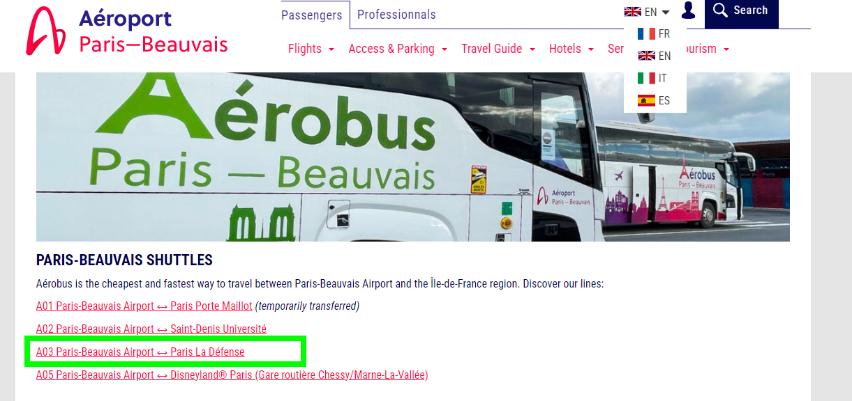 Aeropuerto de París-Beauvais (BVA) y traslados - Forum France
