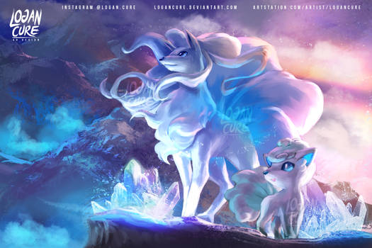 alola-ninetales-and-vulpix-by-logancure-