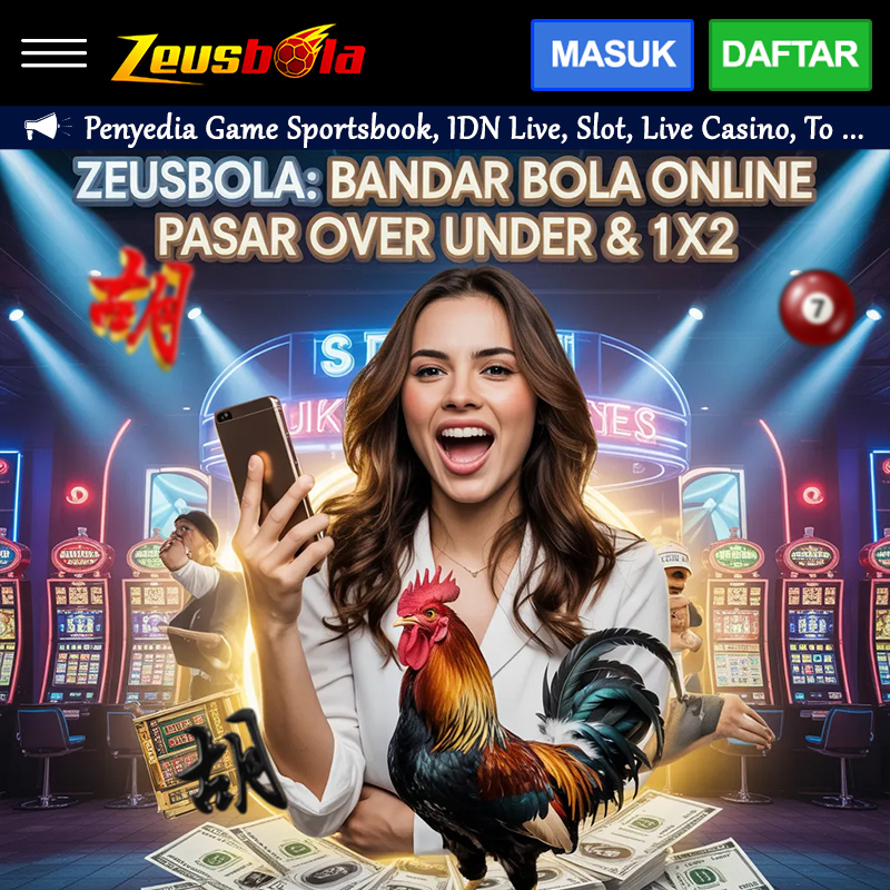 ZEUSBOLA: Bandar Bola Online Pasar Over Under & 1X2 image 1