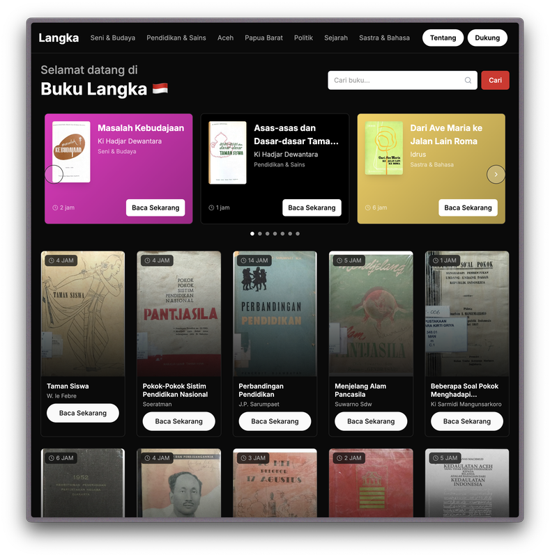 Website "Langka"