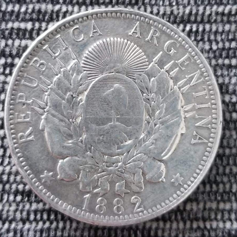 Argentina 1 Peso - PATACIN Año 1882 CJ#13.1.3 A3- R1 20221020-120100