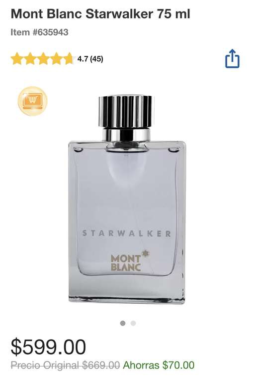 Costco: Montblanc Starwalker. 75ml