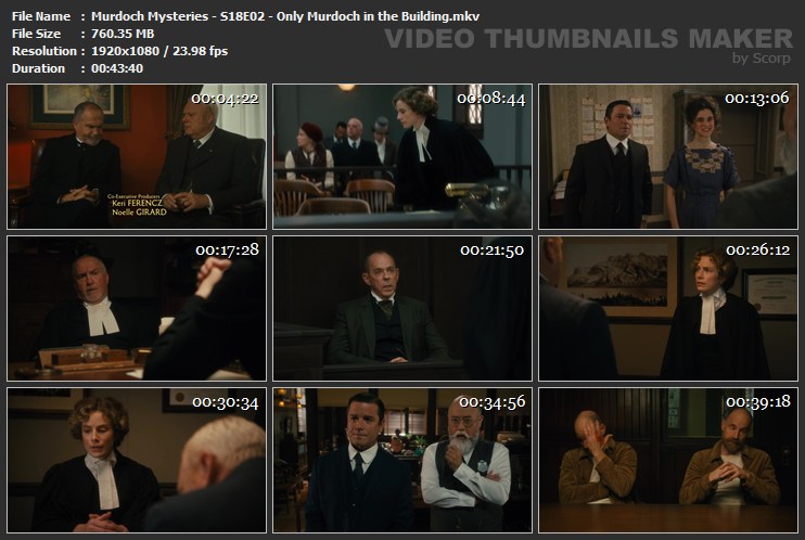 Murdoch Mysteries - S18E02 - Only Murdoch in the Building.mkv