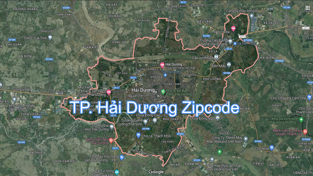 mã bưu chính thành phố Hải Dương, tp hải dương zipcode, haiduong post code