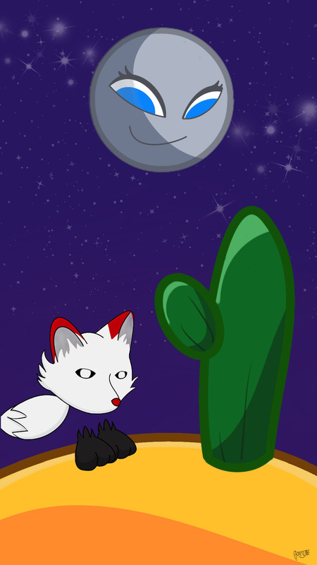 Dessine 3 Emoji Renard Lune Cactus