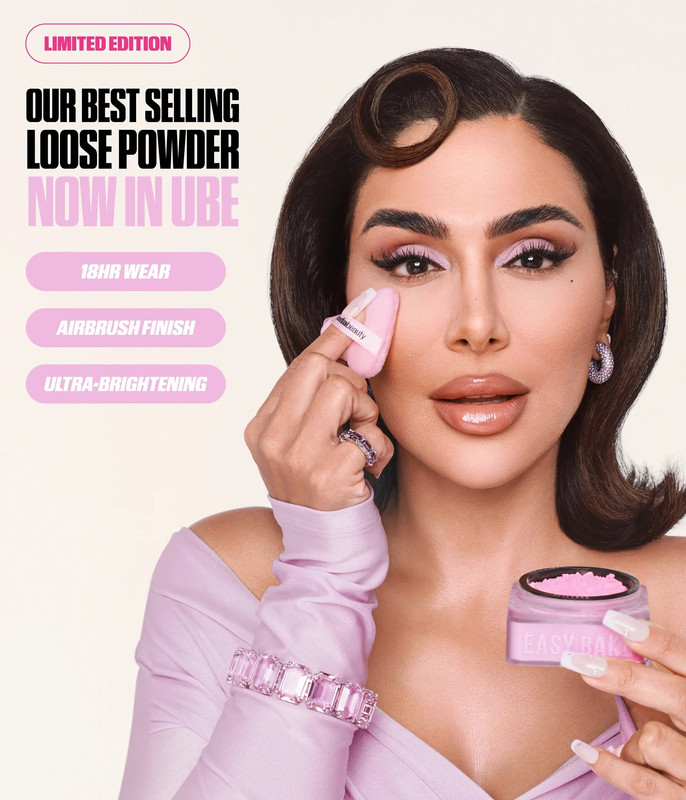 Hudabeauty Easy Bake Loose & Baking Setting Powder shade: UBE Birthday Cake - image 2