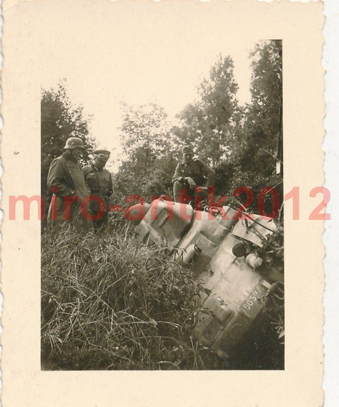 Foto, Wehrmacht, Besichtigung eines französische