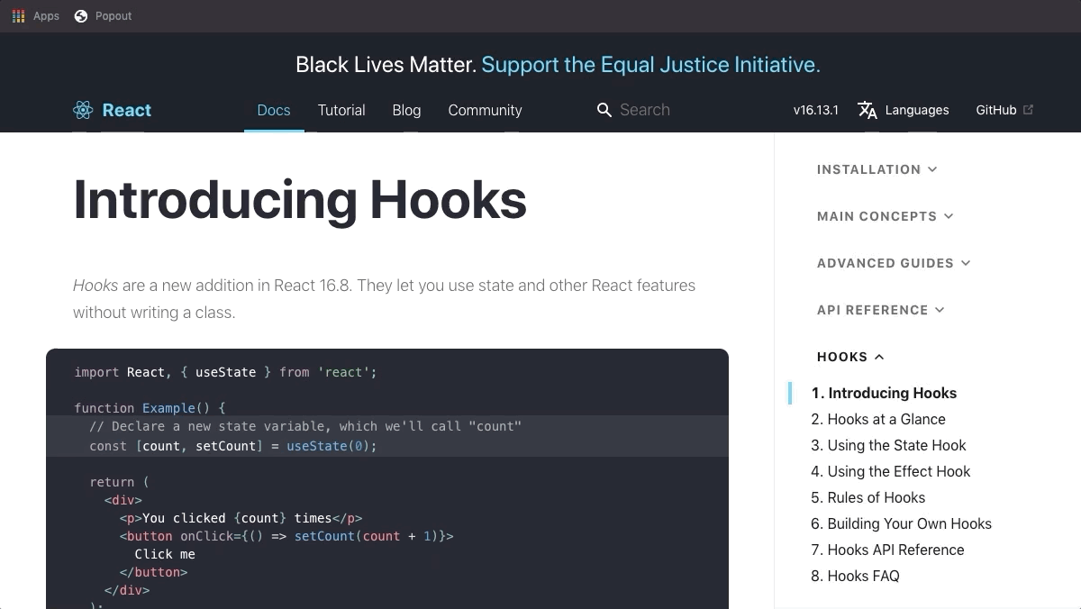 documentation example