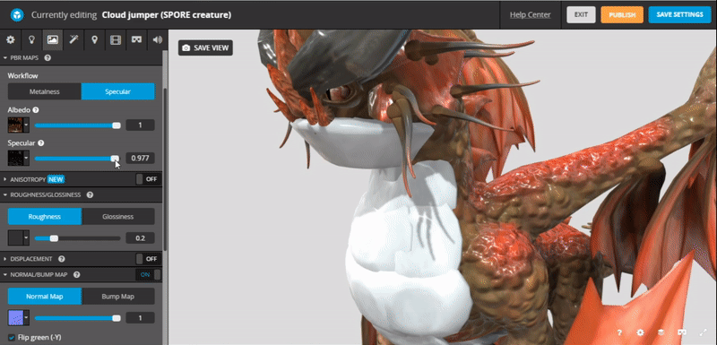 My tutorial of sketchfab 3D creature viewer (v2? Ezgif-6-b2bcdd9ae4e2
