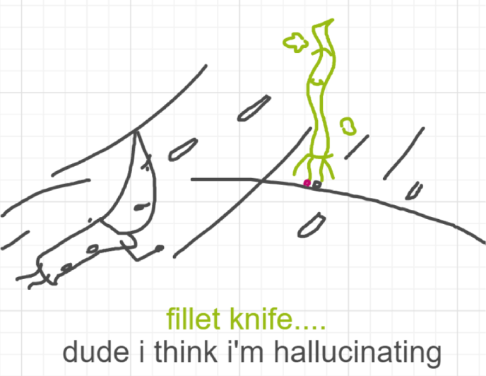 A panel from Chilly, episode two of the Board Boards object show by Furretwalk/WalkingFurret.