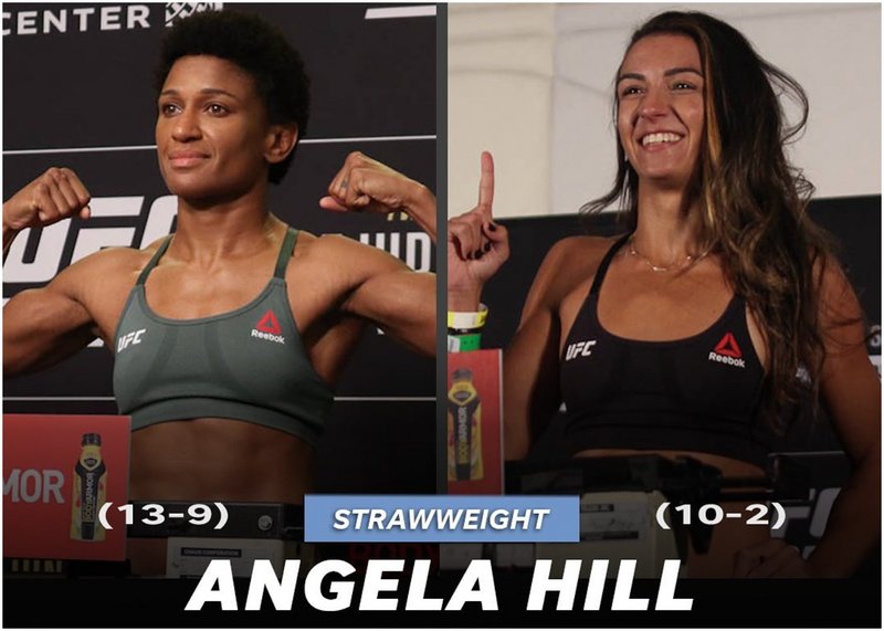 Аманда Рибас срещу Анджела Хил на UFC on ESPN 24
