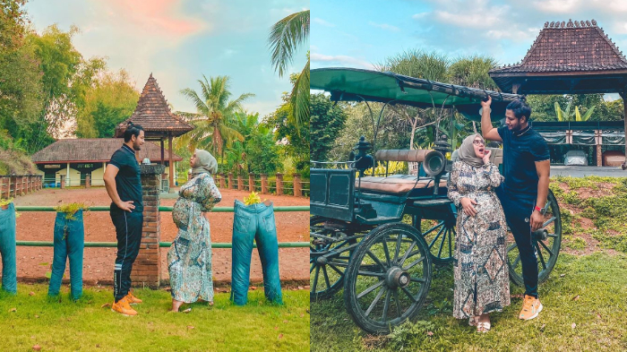 Irish Bella dan Ammar Zoni menikmati liburan di Magelang