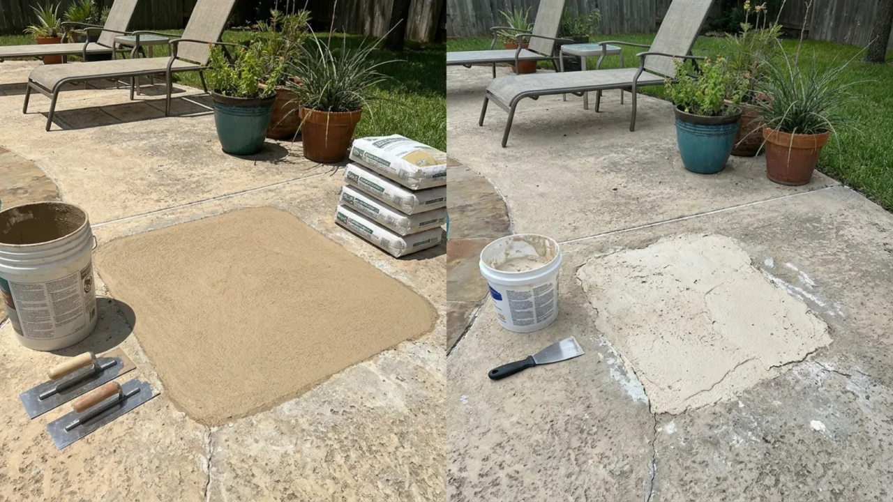 Pool deck repair materials comparison San Antonio TX professional grade vs retail