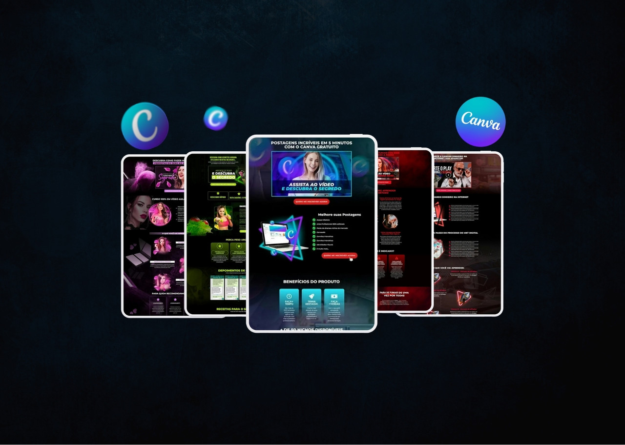 Páginas de Vendas no Canva