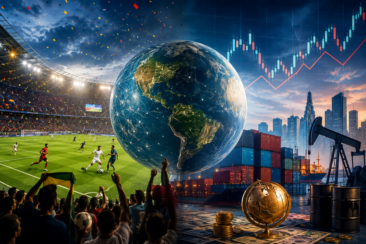 العالم اليوم بين المنافسة الرياضية والتحديات الاقتصادية وكأس العالم يشعل الحماس الجماهيري.. والاقتصاد العالمي يواجه اختبارًا جديدًا