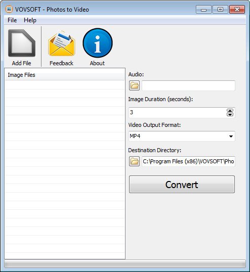 VovSoft Photos to Video Version 2.0 VovSoft Photos to Video Version 2.0
