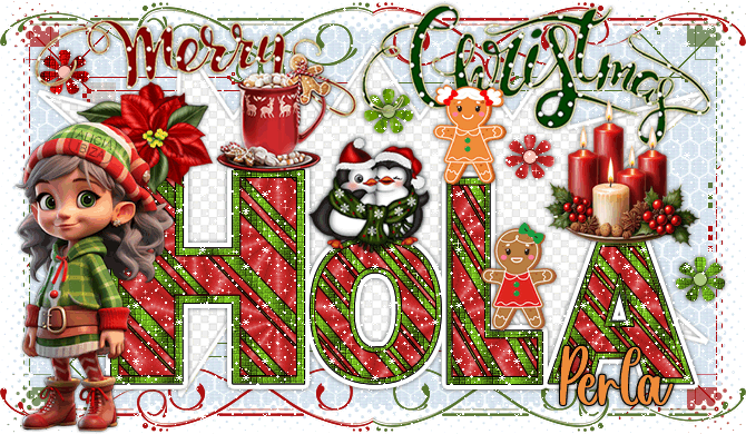 Hola Christmas Cookie perla