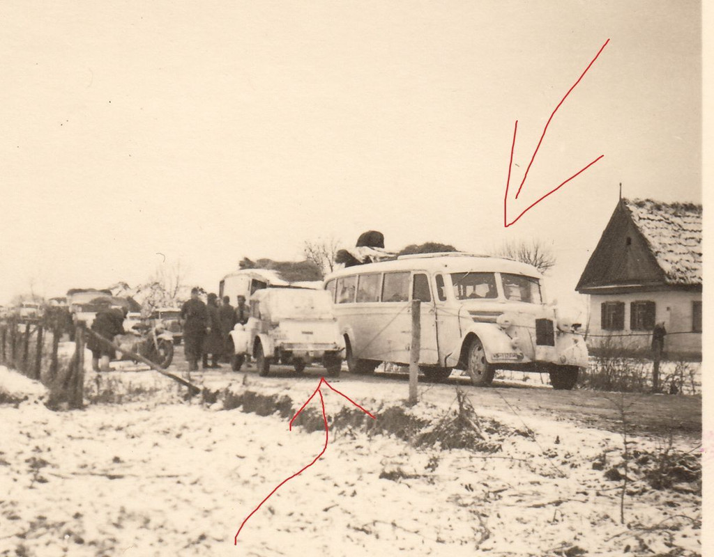 Foto Soldat VW Kübel PKW LKW BUS in Camo Tarn Wi