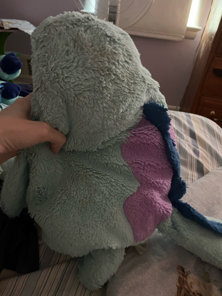 The plush from the back