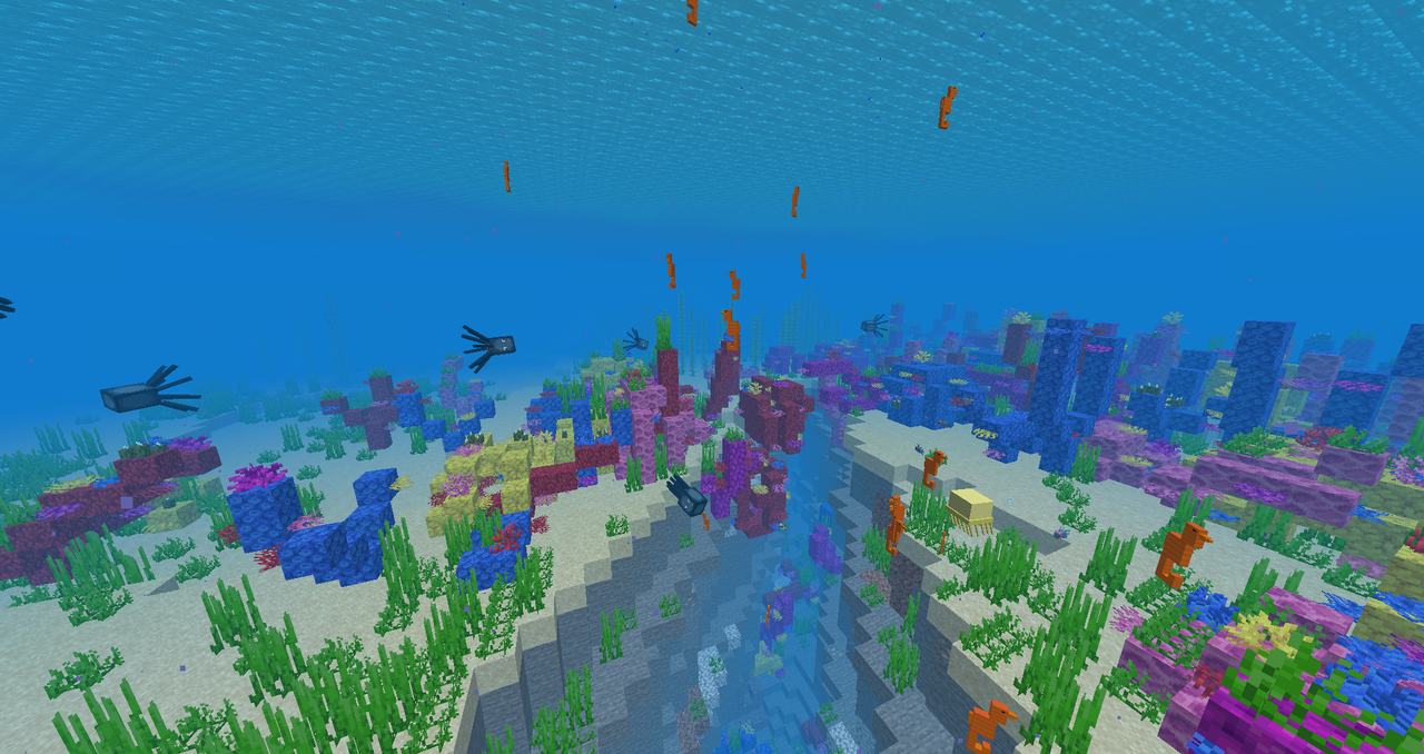 Marine Life (Seahorses, Jellyfishes and more) Minecraft Data Pack