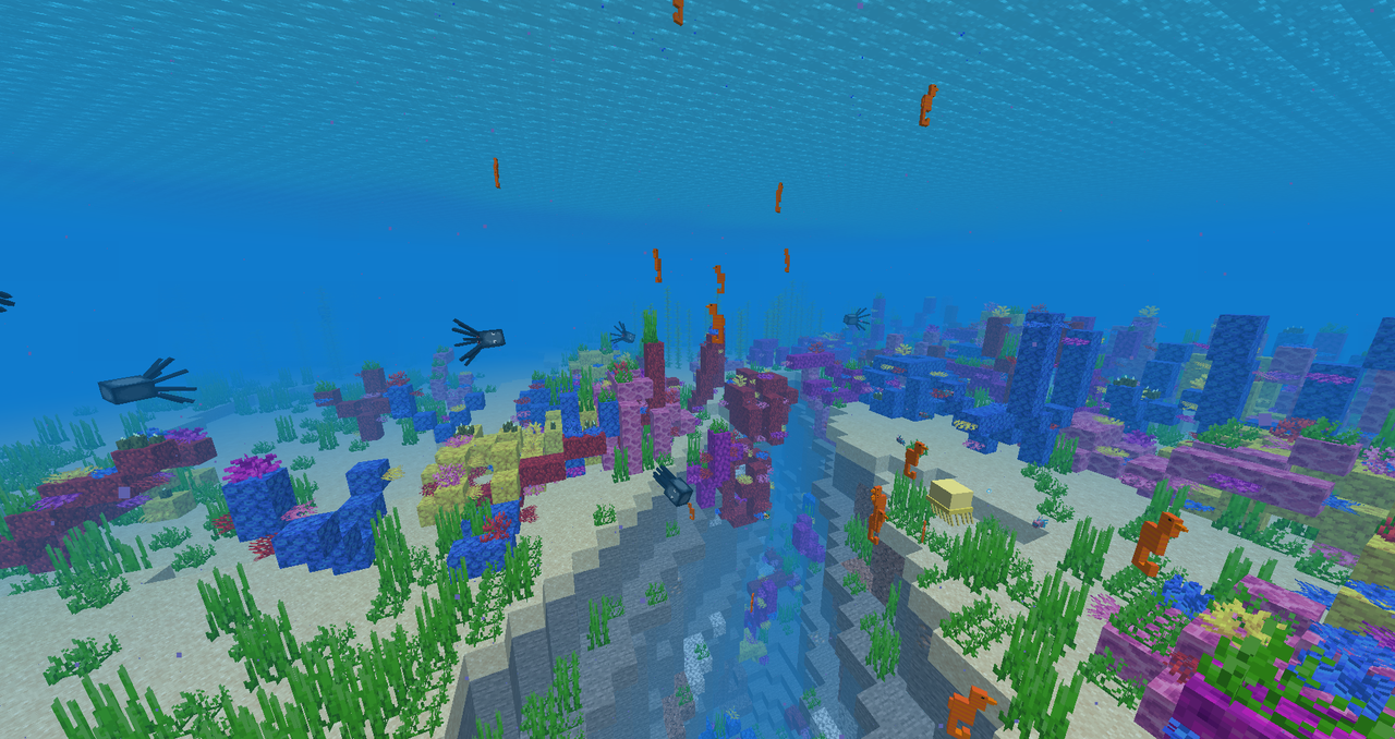 Marine Life (Seahorses, Jellyfish and more) Minecraft Data Pack