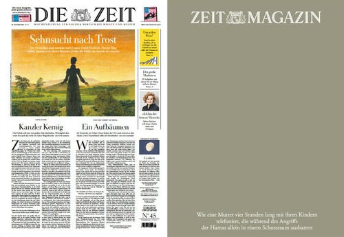 Cover: Die Zeit mit Zeit Magazin No 45 vom 26  Oktober 2023