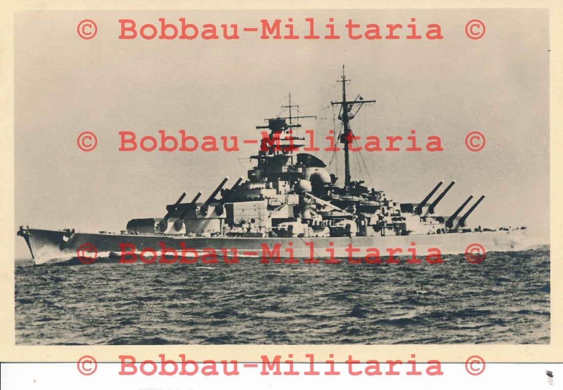 Foto Kriegsmarine Schlachtschiff Tirpitz bei der Ausbildung auf der Ostsee (2)