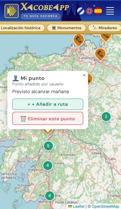 Añade tus propios puntos